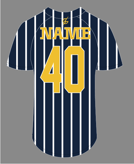 Pinstripe Custom Parent Jersey (Arrives Before Christmas)