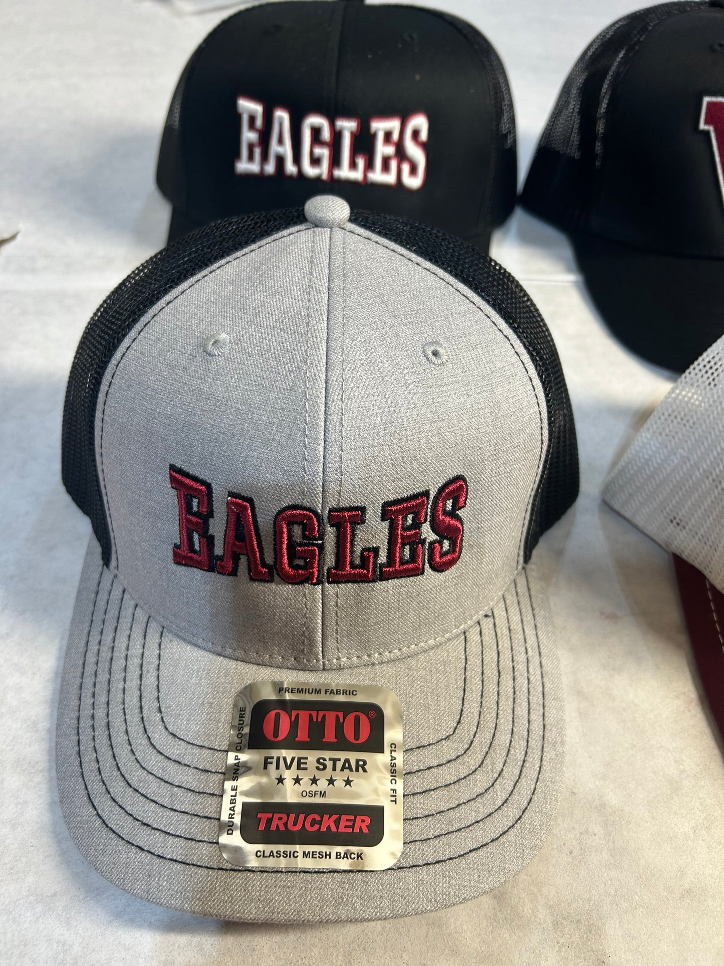 Trucker Hats with Embroidered Design