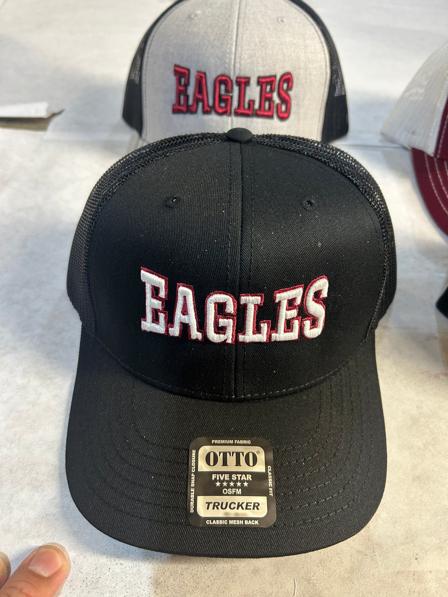 Trucker Hats with Embroidered Design