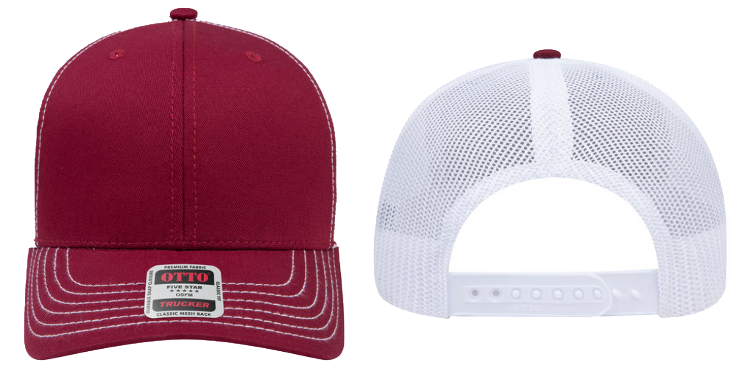 Trucker Hats with Embroidered Design