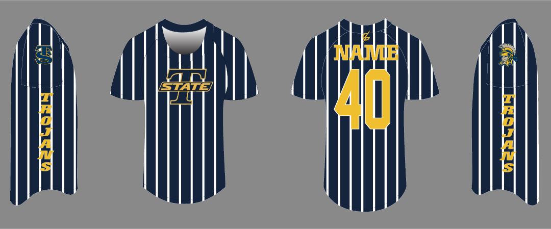 Pinstripe Custom Parent Jersey (Arrives Before Christmas)