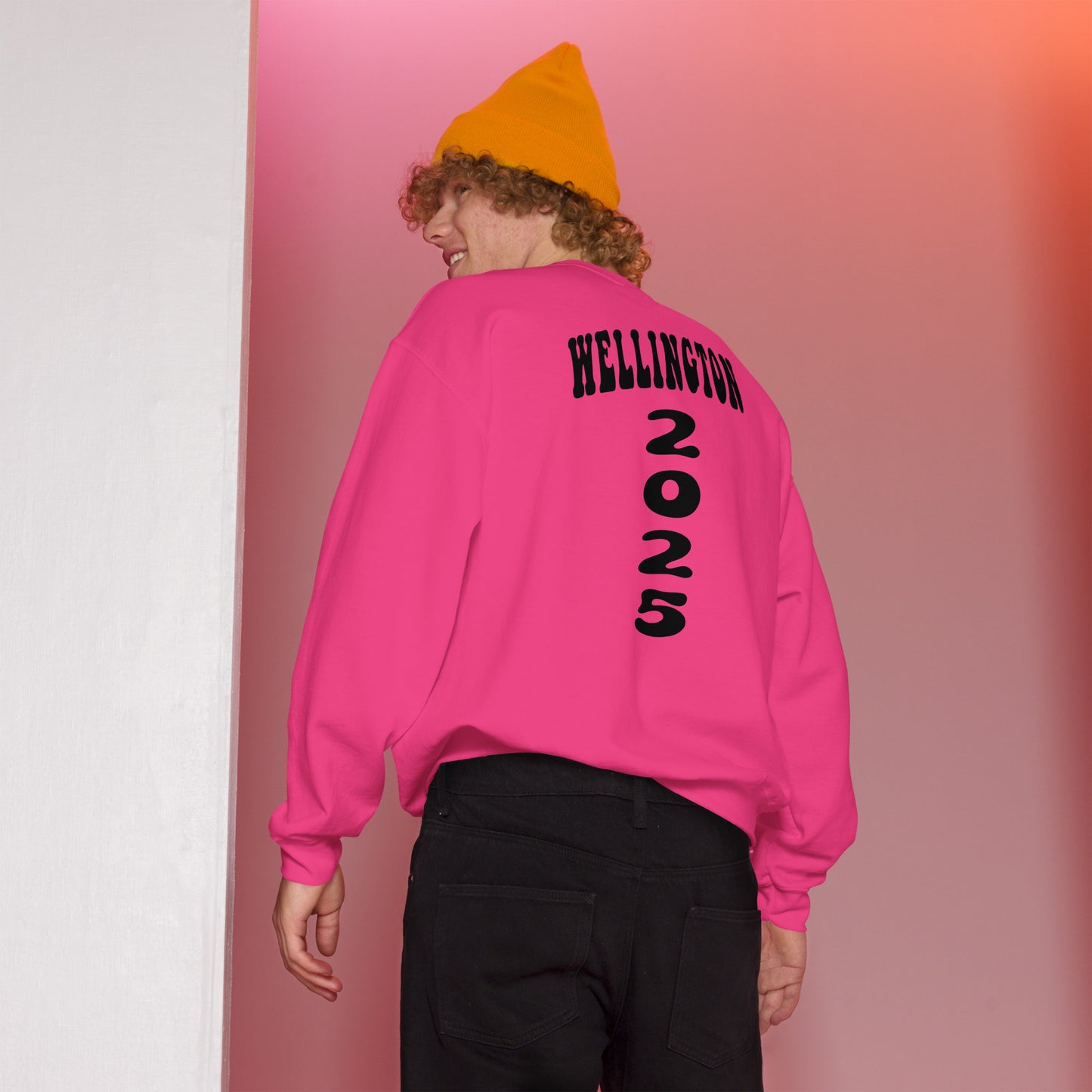 Pink Sweatshirt Gildan 18000 Wellington 2025