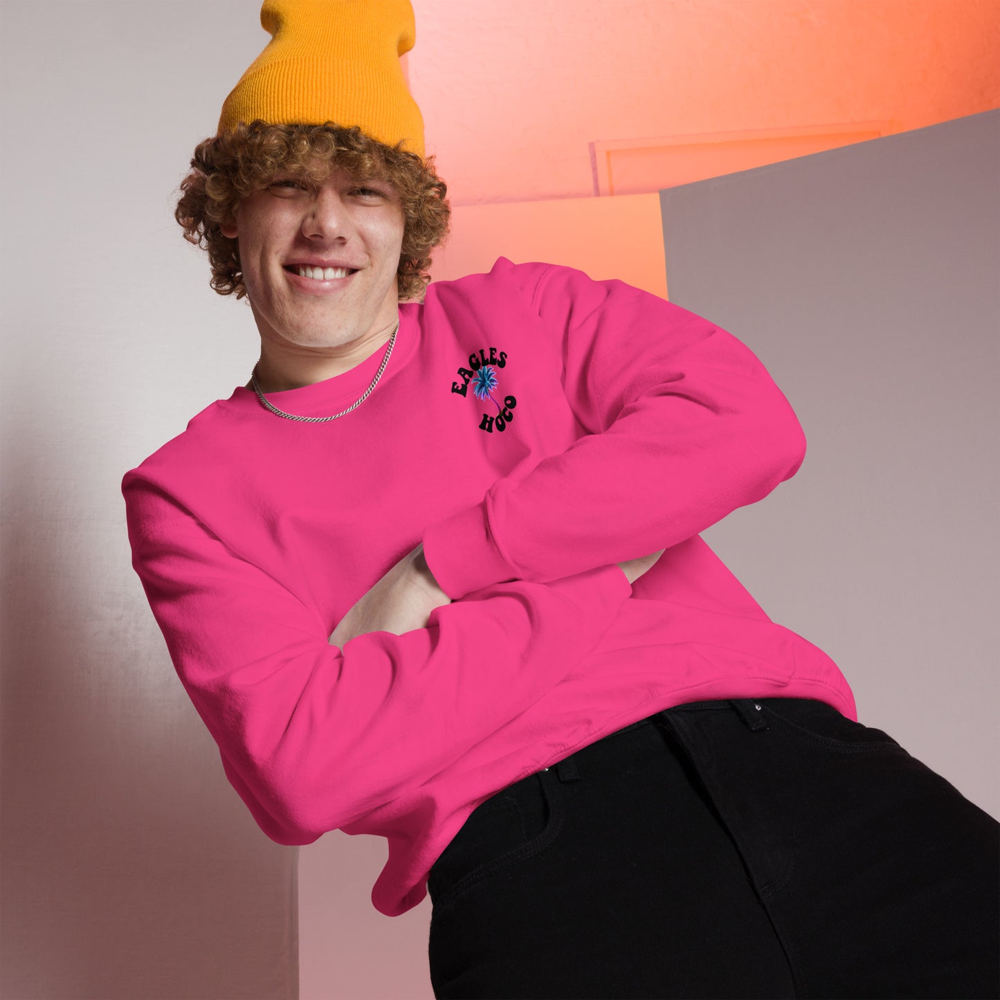 Pink Sweatshirt Gildan 18000 Wellington 2025