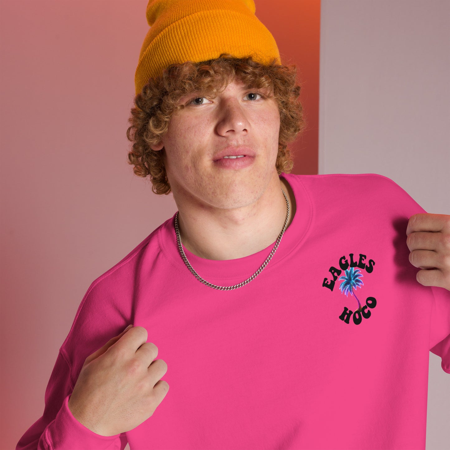 Pink Sweatshirt Gildan 18000 Wellington 2025
