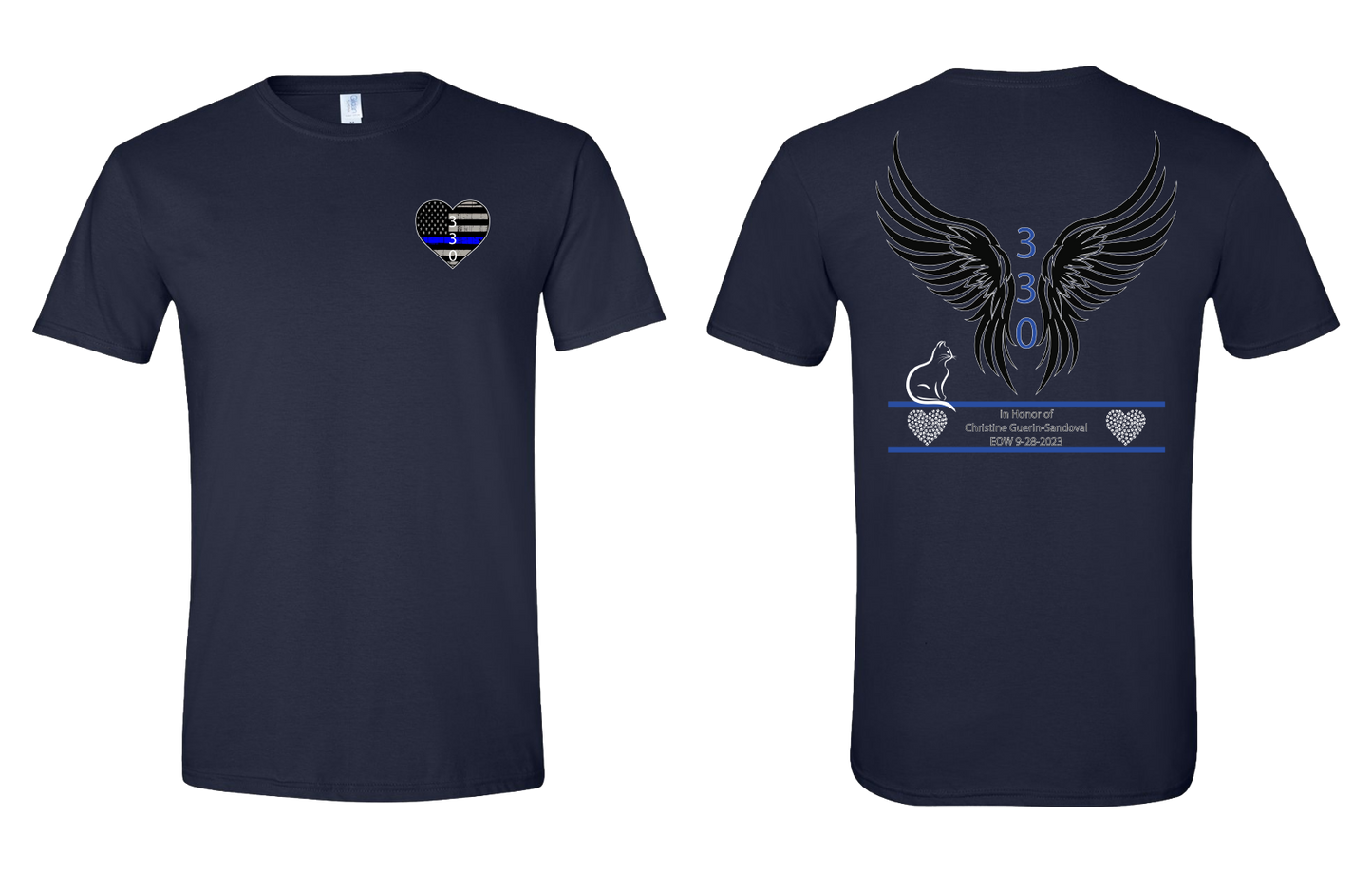 Navy Short Sleeve Shirt with 330 Badge