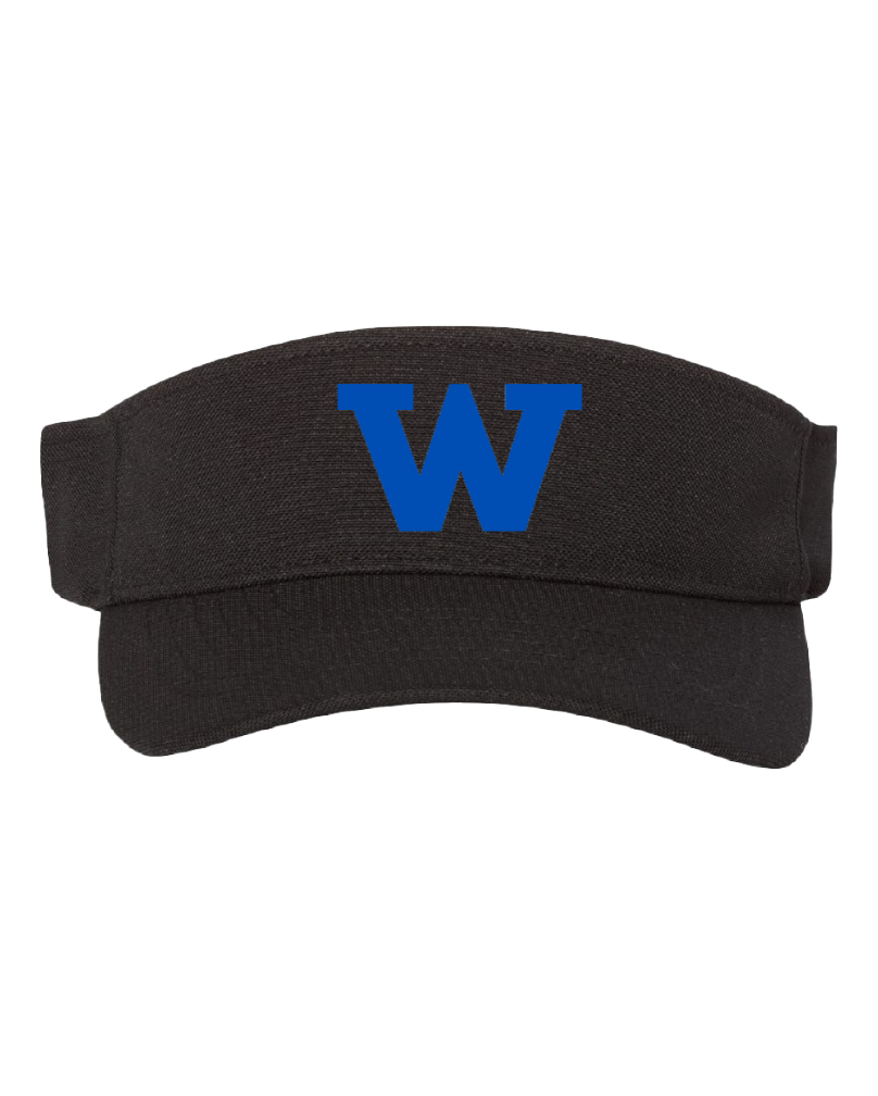 Black Visor with 3D W Logo