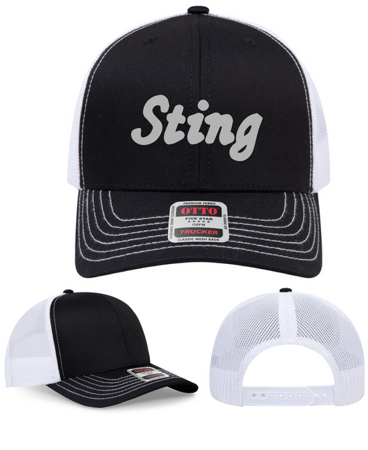 Trucker Hat Black and White
