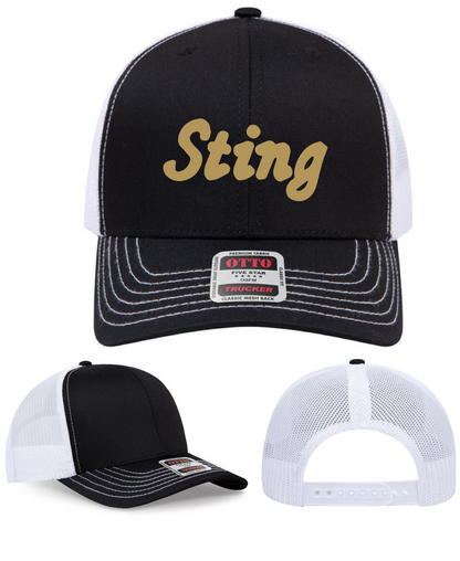 Trucker Hat Black and White