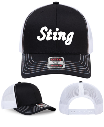 Trucker Hat Black and White
